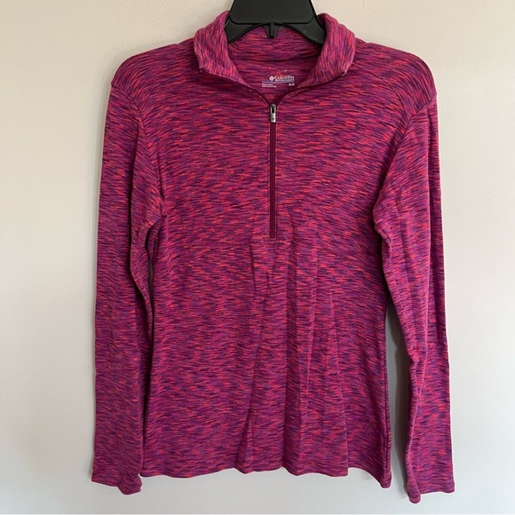 Columbia Women's Outerspaced Half Zip Pink Long Sleeve Shirt Size Medium - Picture 1 of 11